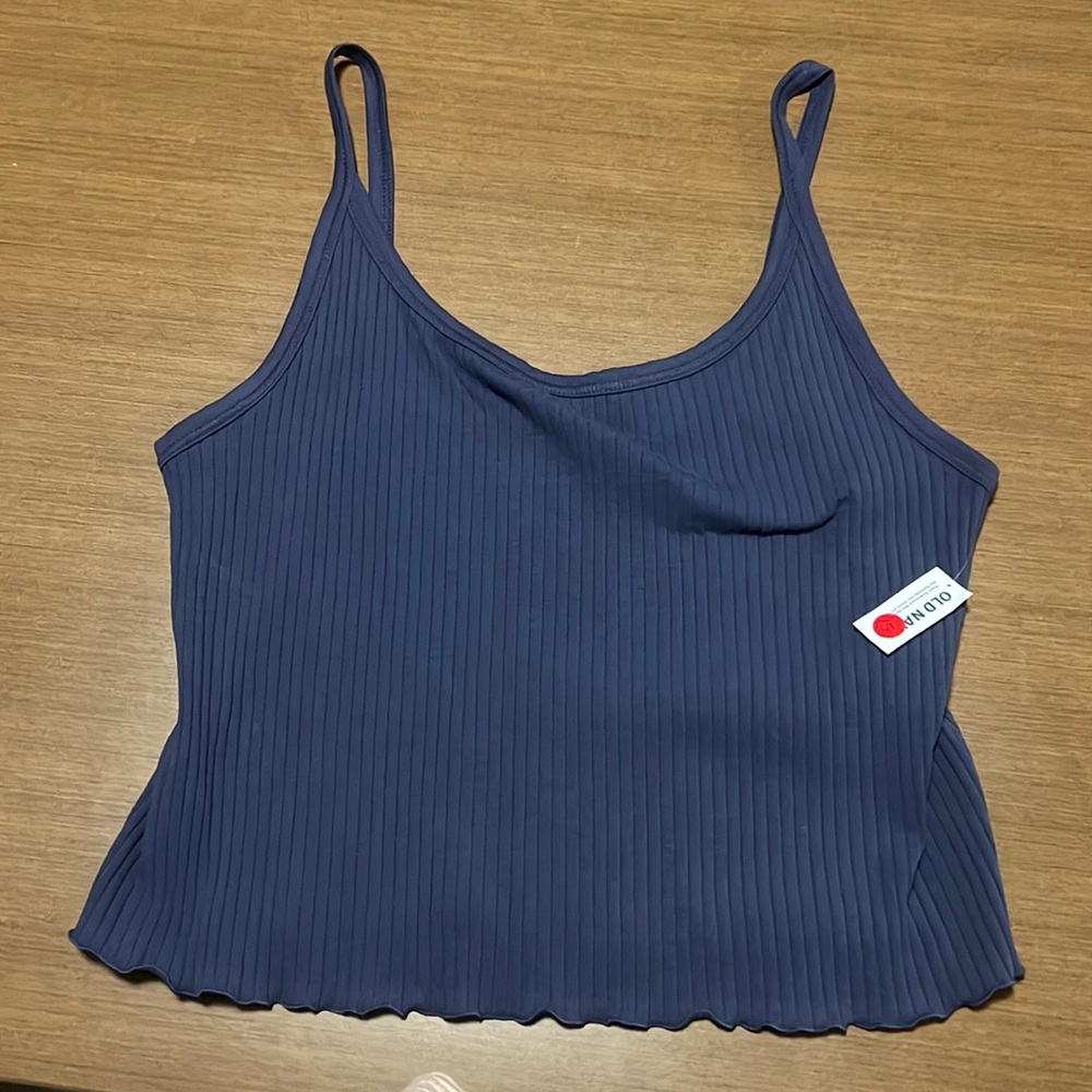 ⚠️2 for $12⚠️ NWT Old Navy Blue Ribbed Tank Top